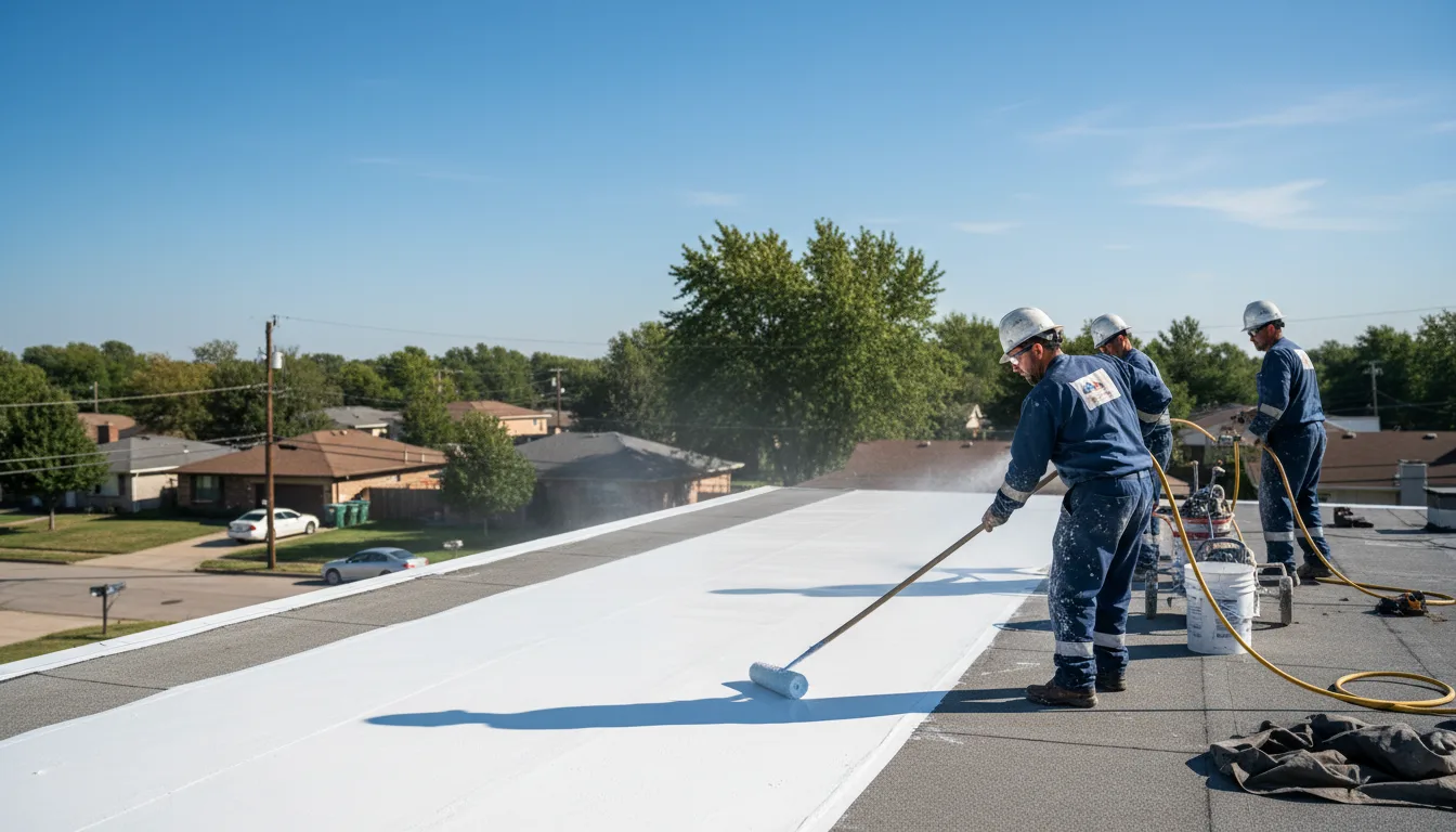 Commercial roof coating in Pioneer, LA near me